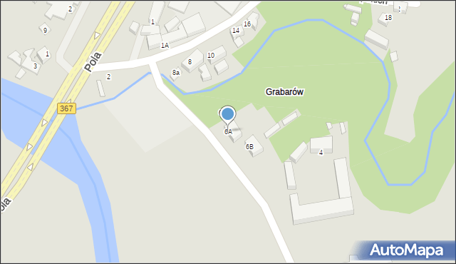 Jelenia Góra, Batalionów Chłopskich, 6A, mapa Jelenia Góra