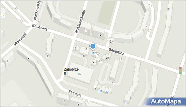 Jelenia Góra, Bacewicz Grażyny, 16, mapa Jelenia Góra