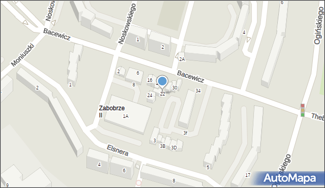 Jelenia Góra, Bacewicz Grażyny, 22, mapa Jelenia Góra