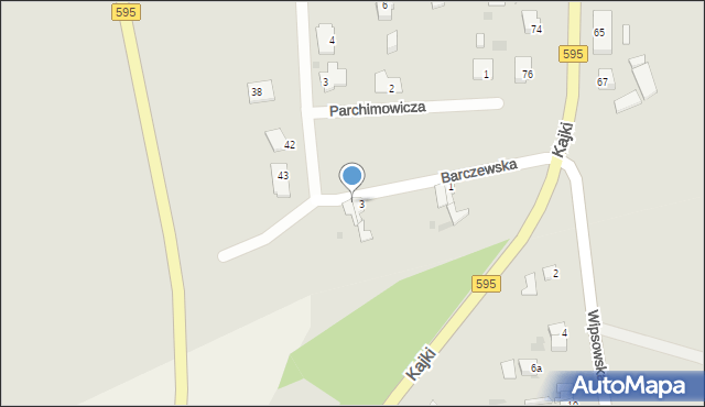 Jeziorany, Barczewska, 4, mapa Jeziorany