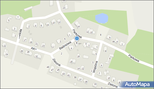 Kadzidło, Baśniowa, 9, mapa Kadzidło