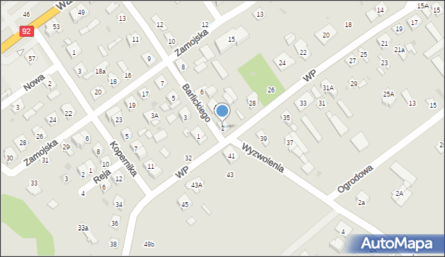 Kałuszyn, Barlickiego, 2, mapa Kałuszyn