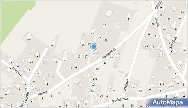 Kamień, Bagienna, 27, mapa Kamień