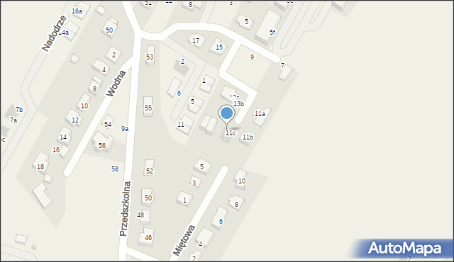 Kamieniec Wrocławski, Bażantowa, 11d, mapa Kamieniec Wrocławski