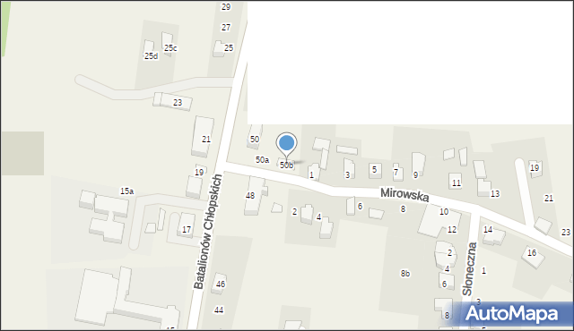 Kaniów, Batalionów Chłopskich, 50b, mapa Kaniów
