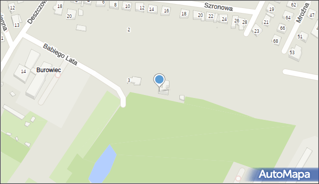 Katowice, Babiego Lata, 5, mapa Katowic