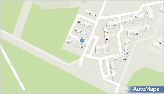 Katowice, Barlickiego Norberta, 10, mapa Katowic