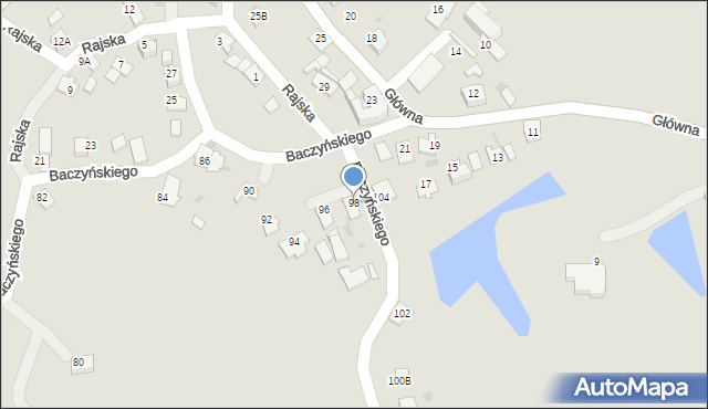 Kędzierzyn-Koźle, Baczyńskiego Krzysztofa Kamila, 98, mapa Kędzierzyna-Koźle
