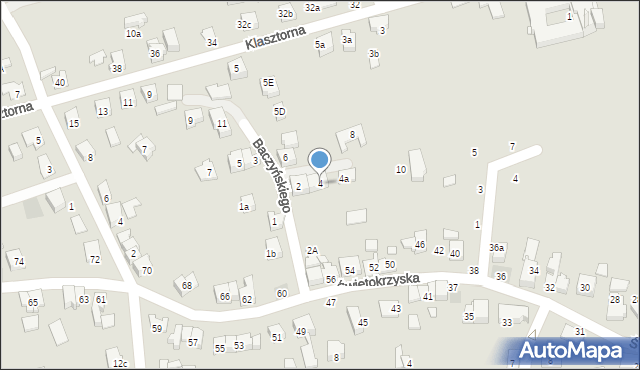 Kęty, Baczyńskiego Krzysztofa Kamila, 4, mapa Kęty