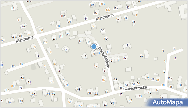 Kęty, Baczyńskiego Krzysztofa Kamila, 5, mapa Kęty