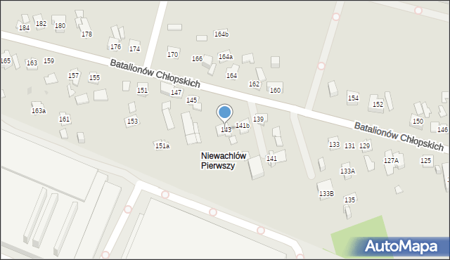 Kielce, Batalionów Chłopskich, 143, mapa Kielc