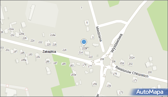 Kielce, Batalionów Chłopskich, 212a, mapa Kielc