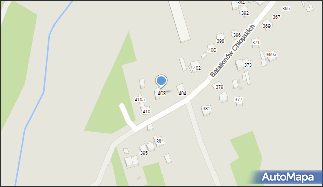 Kielce, Batalionów Chłopskich, 408, mapa Kielc
