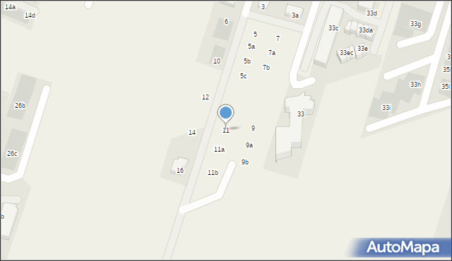 Kiełczów, Bawarska, 11, mapa Kiełczów