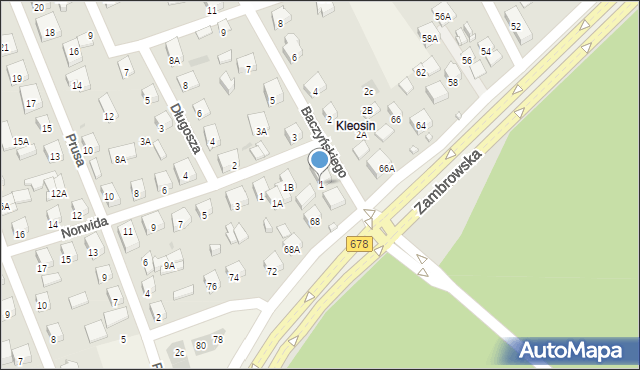 Kleosin, Baczyńskiego Krzysztofa Kamila, 1, mapa Kleosin