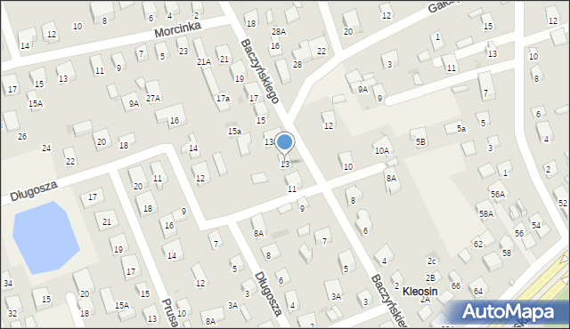 Kleosin, Baczyńskiego Krzysztofa Kamila, 13, mapa Kleosin