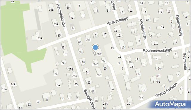 Kleosin, Baczyńskiego Krzysztofa Kamila, 26B, mapa Kleosin