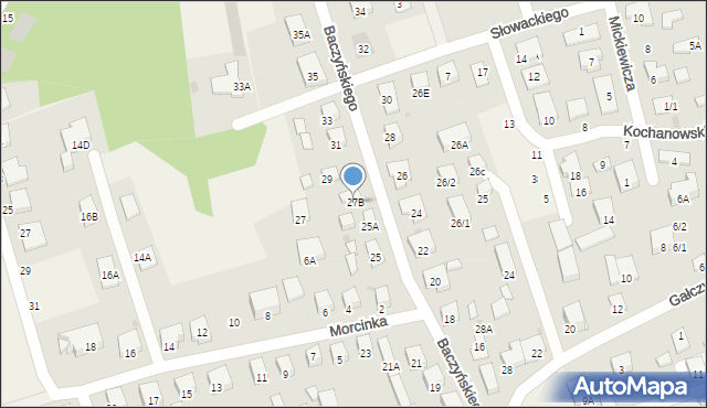 Kleosin, Baczyńskiego Krzysztofa Kamila, 27B, mapa Kleosin