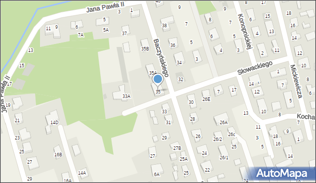 Kleosin, Baczyńskiego Krzysztofa Kamila, 35, mapa Kleosin
