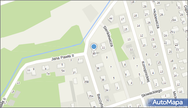 Kleosin, Baczyńskiego Krzysztofa Kamila, 40, mapa Kleosin