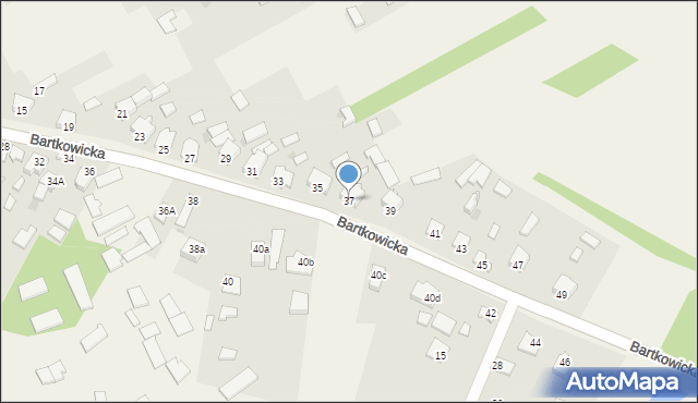Kłomnice, Bartkowicka, 37, mapa Kłomnice