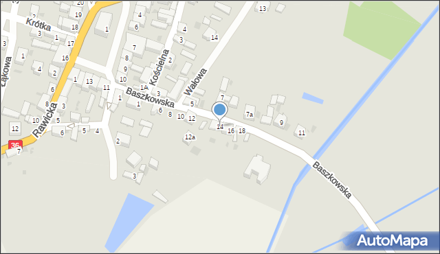 Kobylin, Baszkowska, 14, mapa Kobylin