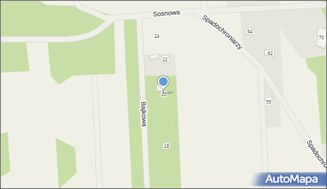 Kołaków, Bajkowa, 20, mapa Kołaków