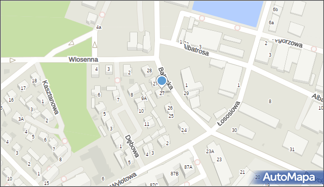 Kołobrzeg, Bałtycka, 27, mapa Kołobrzegu