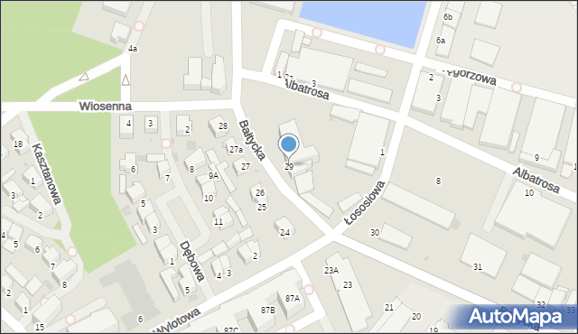 Kołobrzeg, Bałtycka, 29, mapa Kołobrzegu