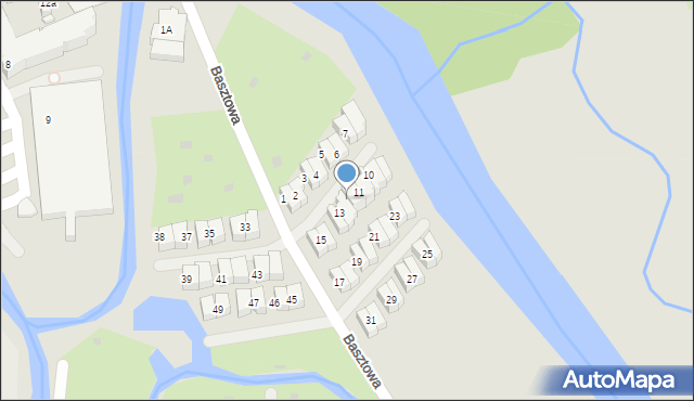 Kołobrzeg, Basztowa, 12, mapa Kołobrzegu