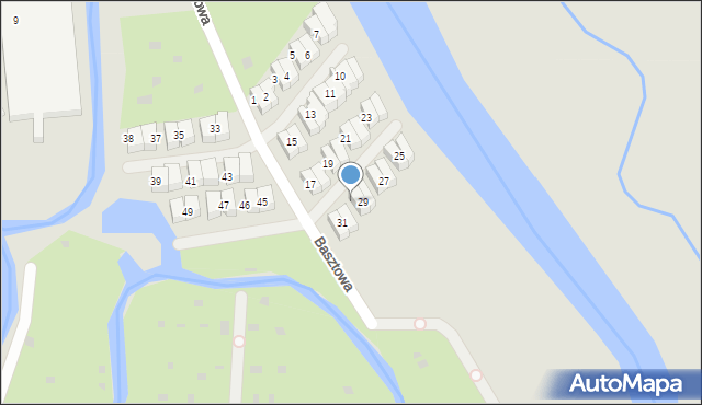 Kołobrzeg, Basztowa, 30, mapa Kołobrzegu