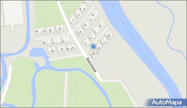 Kołobrzeg, Basztowa, 31, mapa Kołobrzegu