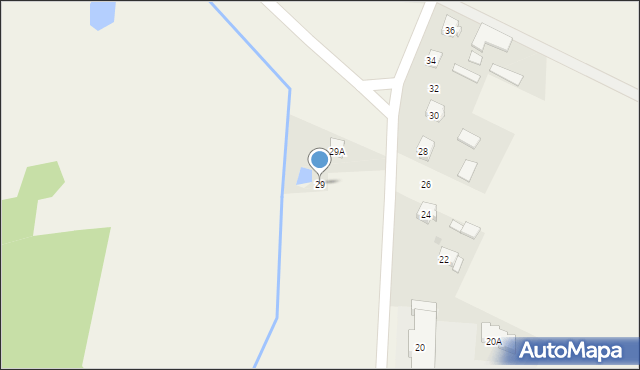 Komarówka Podlaska, Batki Waleriana, 29, mapa Komarówka Podlaska