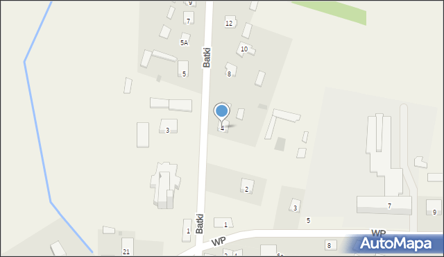 Komarówka Podlaska, Batki Waleriana, 4, mapa Komarówka Podlaska