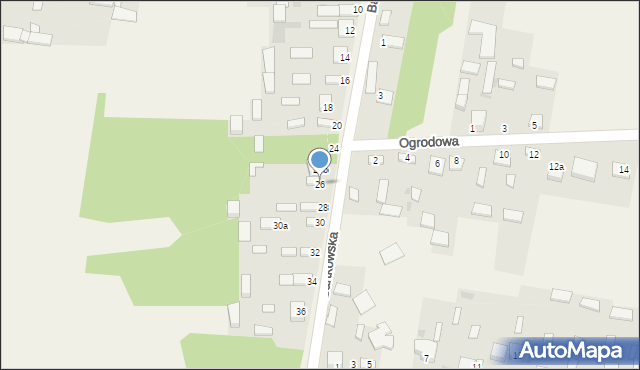 Konary, Bartkowska, 26, mapa Konary