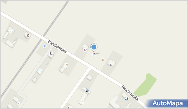Konarzew, Baszkowska, 10, mapa Konarzew