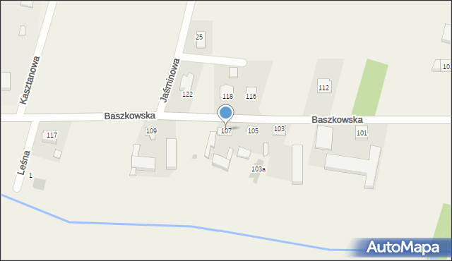 Konarzew, Baszkowska, 107, mapa Konarzew