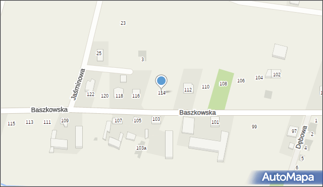 Konarzew, Baszkowska, 114, mapa Konarzew