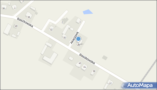 Konarzew, Baszkowska, 28, mapa Konarzew