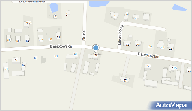 Konarzew, Baszkowska, 59, mapa Konarzew