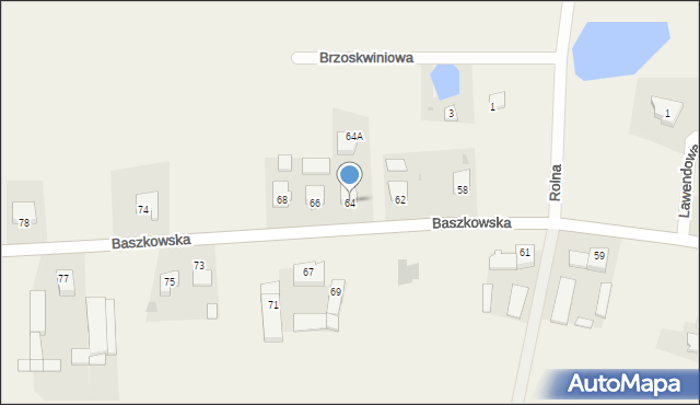 Konarzew, Baszkowska, 64, mapa Konarzew