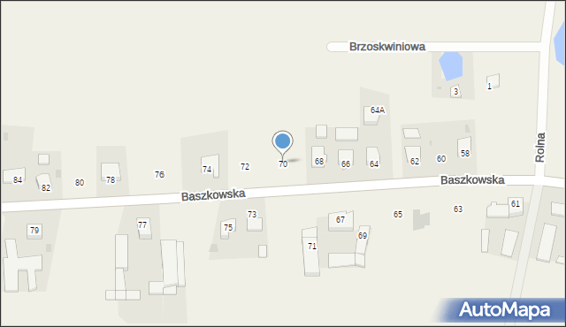 Konarzew, Baszkowska, 70, mapa Konarzew