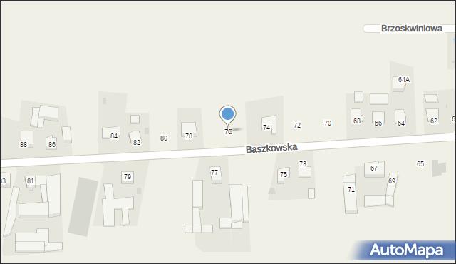 Konarzew, Baszkowska, 76, mapa Konarzew