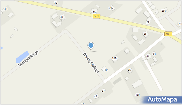 Kończewice, Barczyńskiego Bolesława, 2, mapa Kończewice