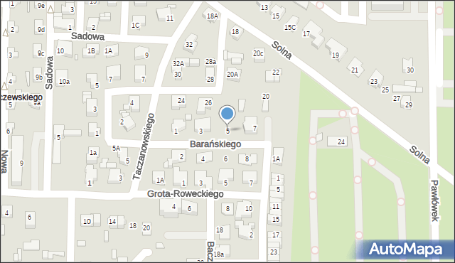 Konin, Barańskiego Piotra, 5, mapa Konina