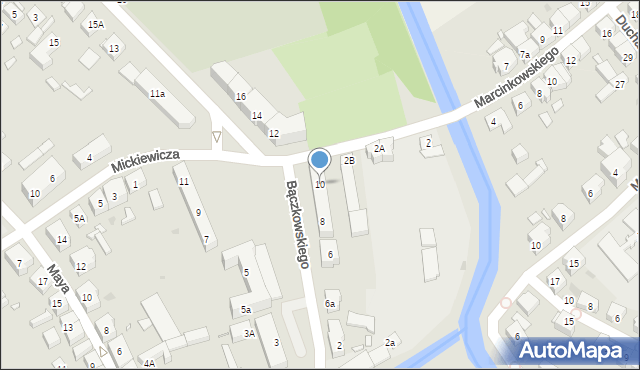 Kościan, Bączkowskiego Piotra, ks., 10, mapa Kościan