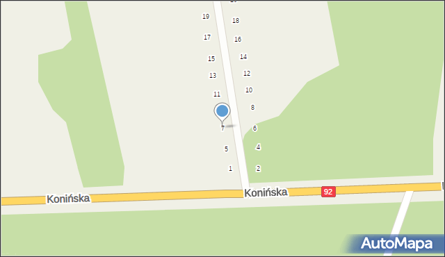 Kościelec, Baranieckiego Mariana, 7, mapa Kościelec