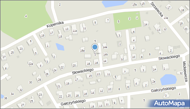 Kościerzyna, Baczyńskiego Krzysztofa Kamila, 1, mapa Kościerzyna