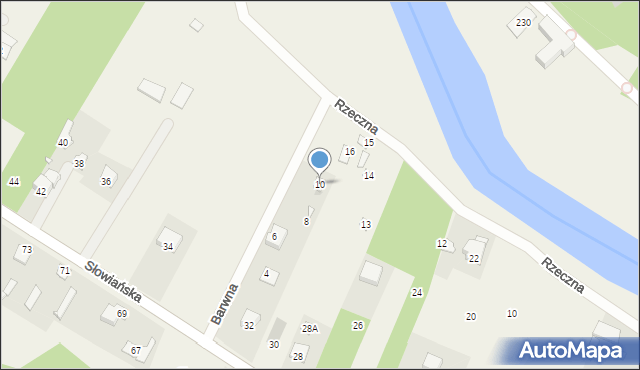 Kosewko, Barwna, 10, mapa Kosewko