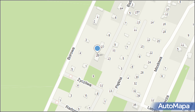 Kosewko, Baśniowa, 15, mapa Kosewko